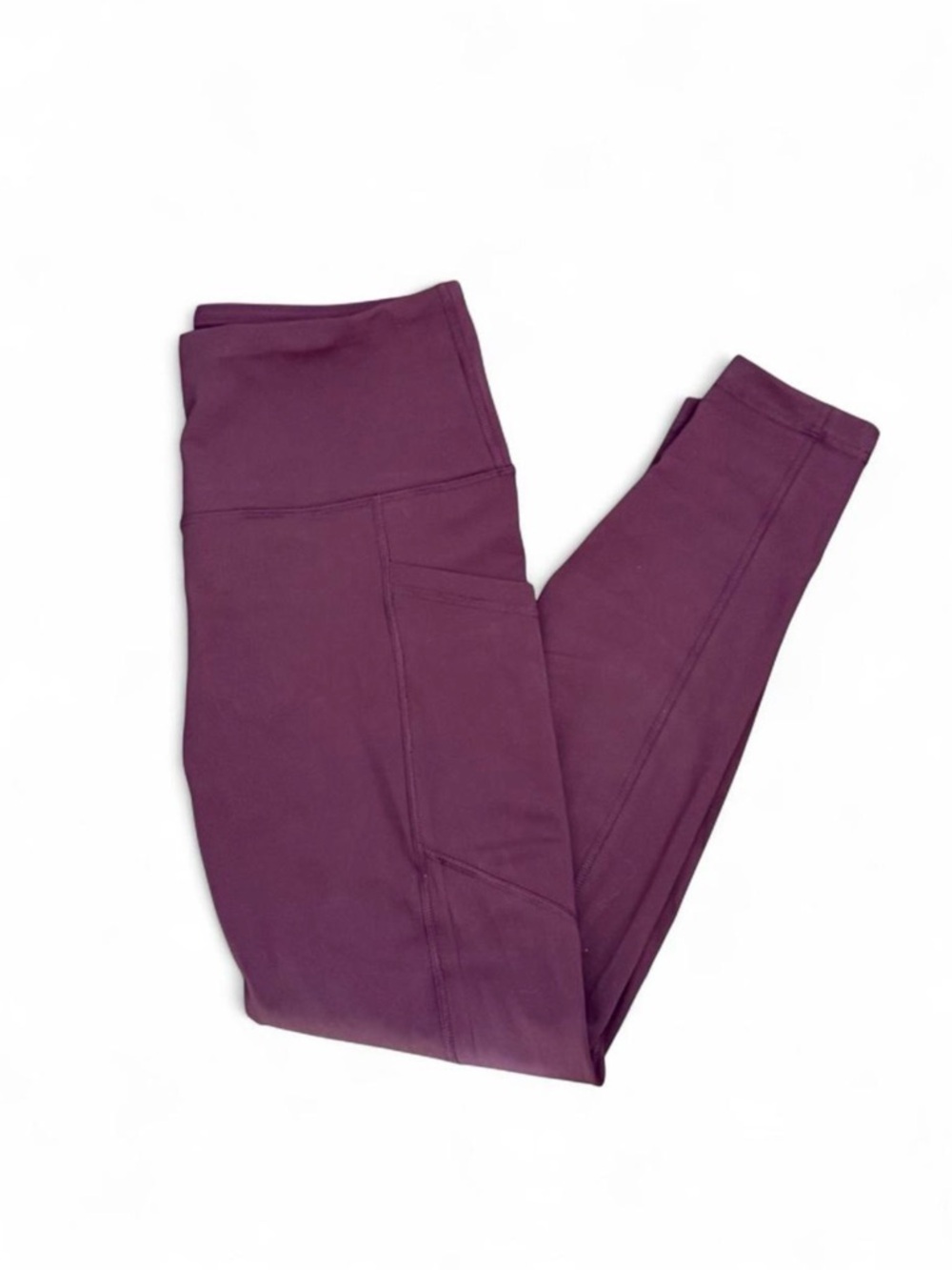 90 Degree By Reflex Plum Workout Leggings with Pockets